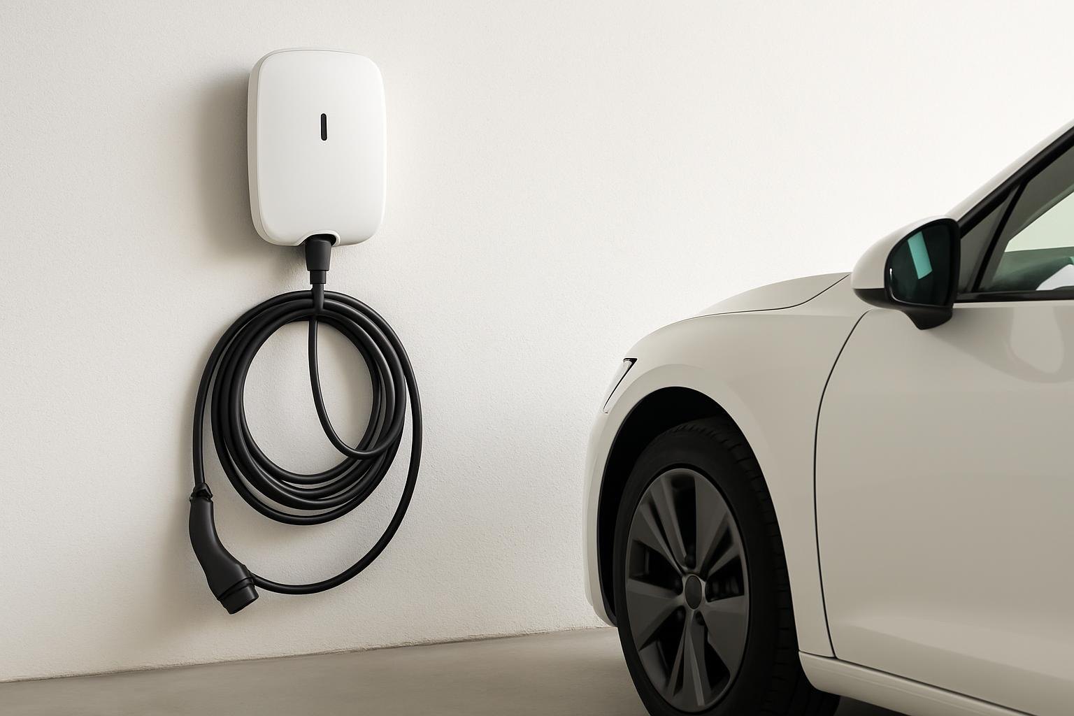 Wallbox in einer Garage